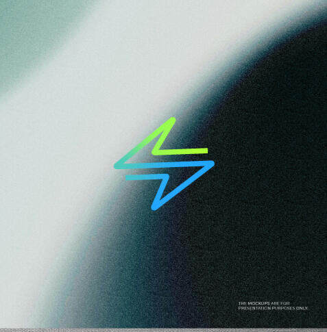 This logo is for a agency named "Sparks Web Agency." The design features a stylized symbol that combines two colors: a vibrant green and a bright blue, creating a dynamic and modern appearance. The symbol itself resembles a lightning bolt and an abstract